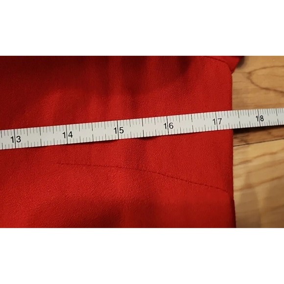 H&M Dress RED  PUFF Long Sleeve Sz 6 - Picture 8 of 13